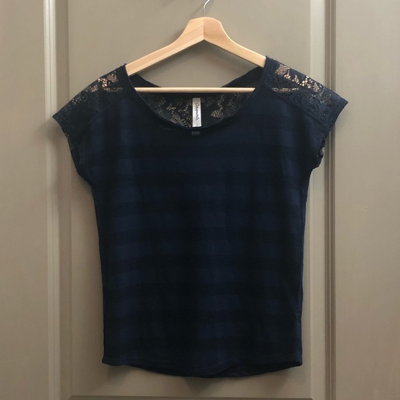 Aeropostale Tops - Aeropostale Striped Lace T-shirt